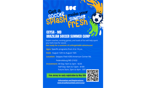 2024 BUSA Summer Soccer Camp (U6 - U14)